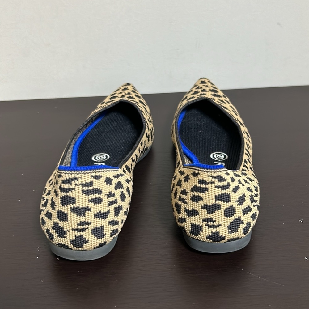 Rothys The Point Leopard Desert Cat Shoe Retired … - image 4